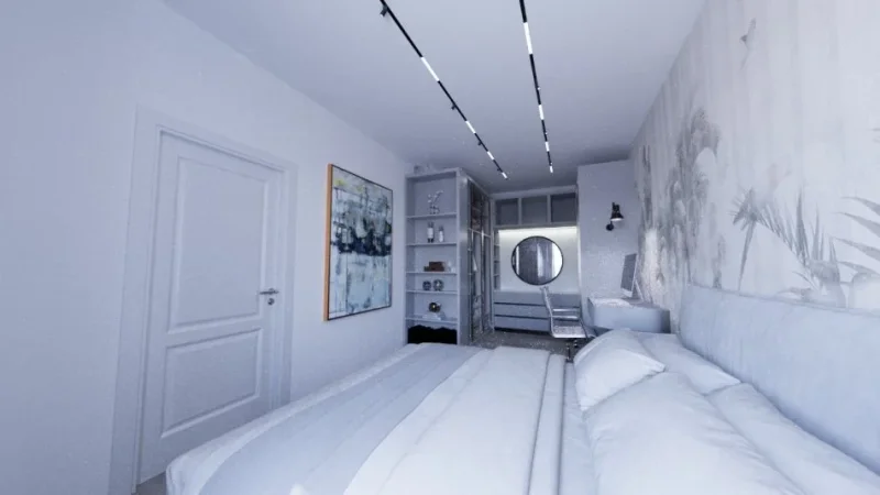 Tirane, jepet me qera apartament 1+1+Ballkon Kati 9, 70 m² 550 € (Astir)