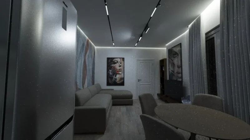 Tirane, jepet me qera apartament 1+1+Ballkon Kati 9, 70 m² 550 € (Astir)