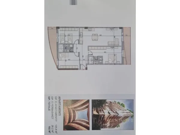 Tirane, shes apartament 2+1+Aneks+Ballkon Kati 2, 152 m² 273.600 € (MINE PEZA)