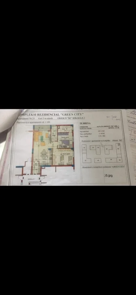 Tirane, shitet apartament 2+1 Kati 5, 120 m² 220.000 € (Unaza e re)