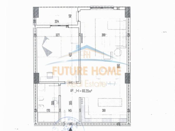 Tirane, shitet apartament 1+1+Ballkon Kati 4, 77 m² 74.000 € (Paskuqan)