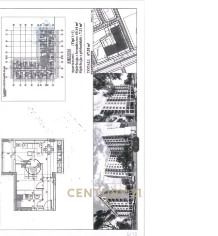 Tirane, shitet apartament 1+1+Aneks+Ballkon Kati 6, 67 m² 57.300 € (kamez)