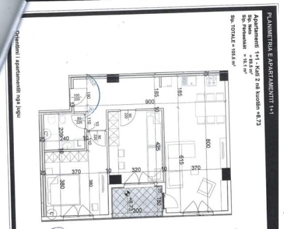 Tirane, shes apartament 2+1+BLK Kati 2, 88 m² 1.050 Euro/m2 (Bulevardi Dritan Hoxha)