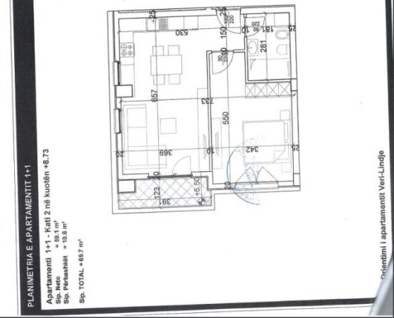 Tirane, shes apartament 2+1+BLK Kati 2, 88 m² 1.050 Euro/m2 (Bulevardi Dritan Hoxha)