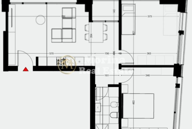 Tirane, jepet me qera apartament 2+1 Kati 1, 90 m² 600 € (Stacioni i Trenit)
