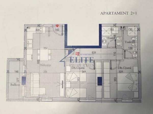 Tirane, shitet apartament 2+1+Ballkon Kati 7, 95 m² 109.135 € (Tirana Entry II)
