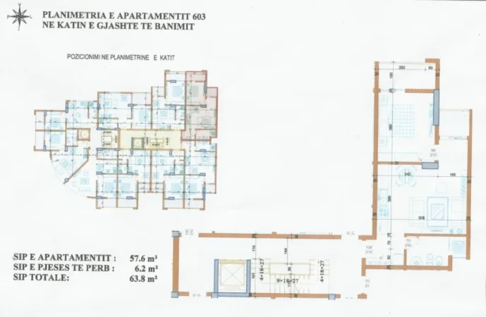 Durres, shitet apartament 1+1 Kati 6, 