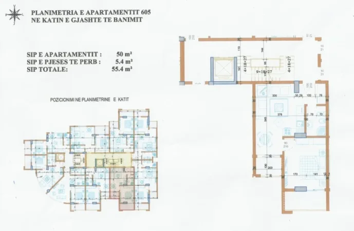 Durres, shitet apartament 1+1 Kati 6, 