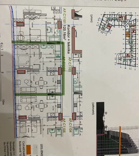 Tirane, shitet apartament 1+1+Aneks+Ballkon Kati 11, 82 m² 277.542 € (Ish Ekzpozita)