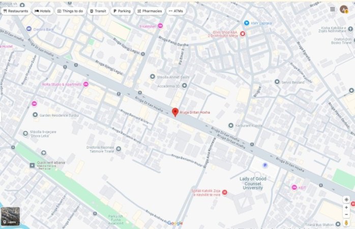 Tirane, shitet garazh Kati -1, 18 m² (Rruga Dritan Hoxha)
