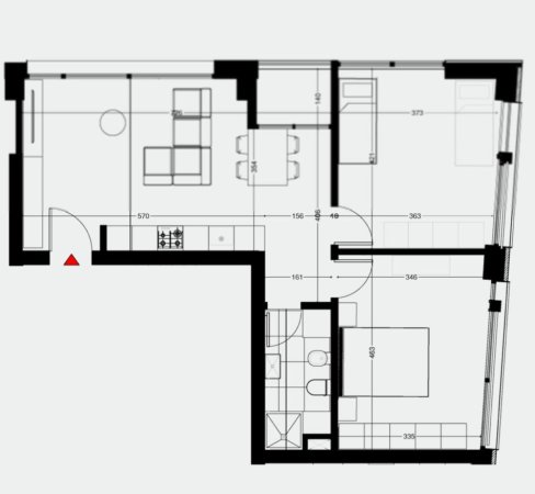 Tirane, jepet me qera apartament 2+1+Ballkon Kati 5, 90 m² 600 € (Bulevardi i Ri)