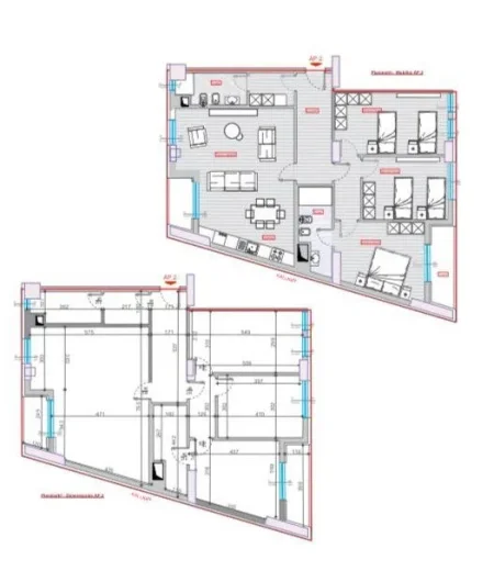 Tirane, shitet apartament 3+1+Aneks+Ballkon Kati 1, 157 m² 218.900 € (bulevardi i ri , rruga sejdini)