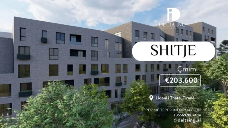 Tirane, shitet apartament 2+1+Aneks+Ballkon Kati 3, 101 m² 203.600 € (Liqeni i Thate)