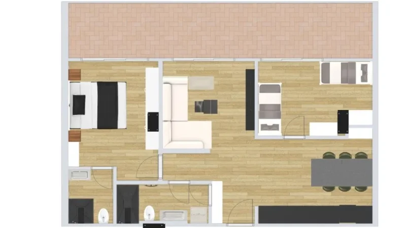 Tirane, Apartament 2+1 per shitje Kati 2, 84 m² 175.000 € (Shkolla e Kuqe)