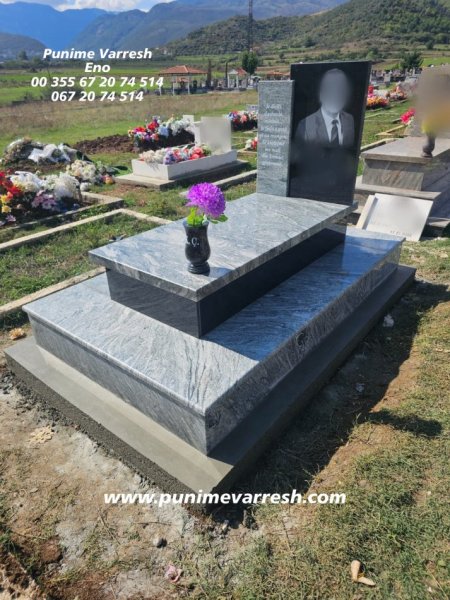 Tirane, ofroj Punime Varresh | Varr Graniti Me Portret Te Gdhendur