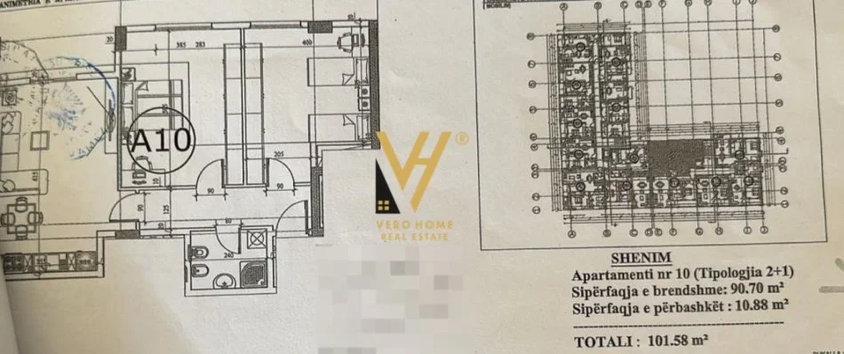Tirane, shitet apartament 2+1+Ballkon Kati 5, 101 m² 84.000 € (KAMEZ)