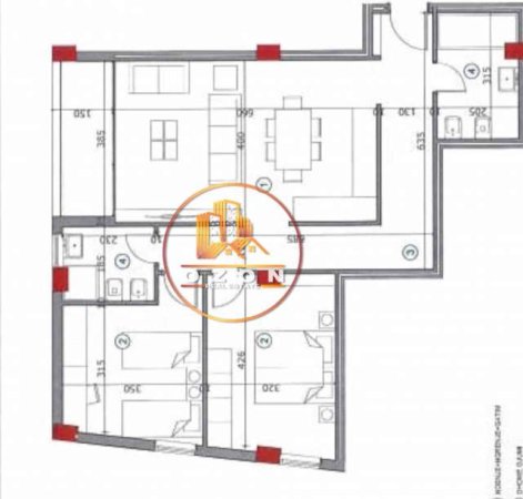 Tirane, shitet apartament 2+1 Kati 4, 108 m² 86.848 Euro (Ali Demi)