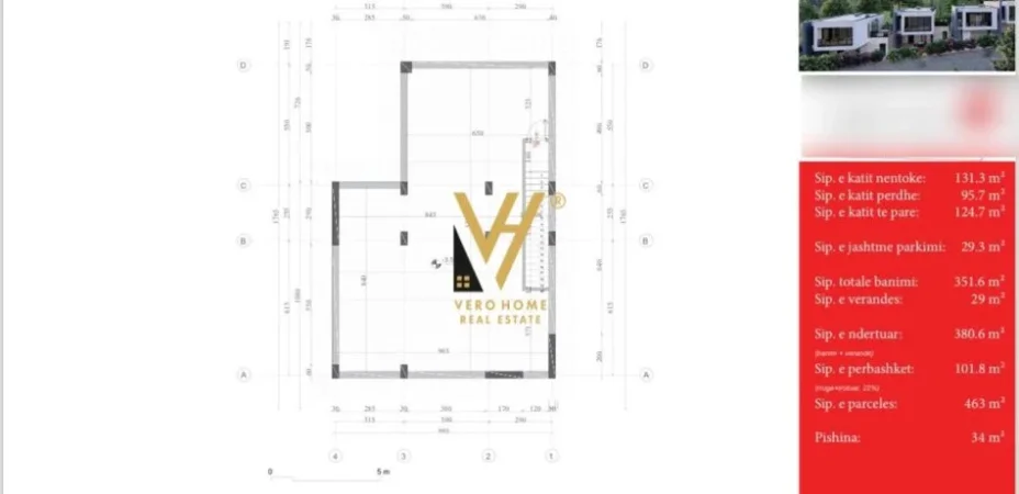 Tirane, shitet Vile 4+1+Ballkon Kati 0, 351 m² 900.000 € (FARKE TE VOGEL)