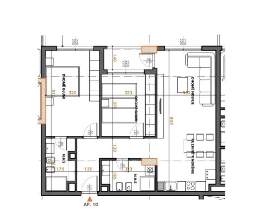OKAZION ( 1300 €/m2 ): Shitet 2+1+2wc & Ballkon 📍 Fusha e Aviacionit  - Laprake | Ne Fazë Ndertimi ⚡ Mundesi me Keste ⚡