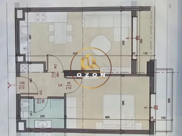 Apartament për Shitje 1+1 tek Ish Fusha e Aviacionit!