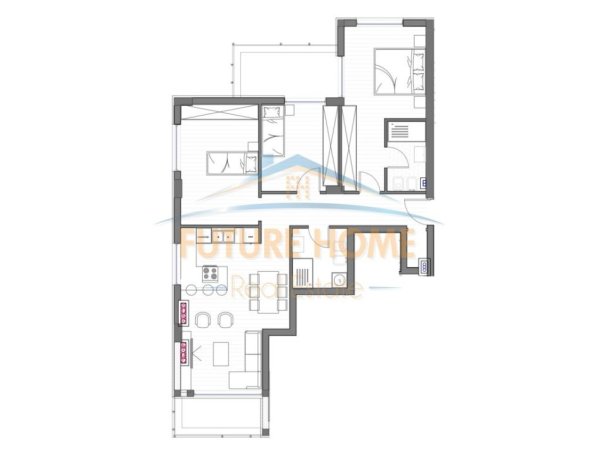 Tirane, shitet apartament 3+1+Ballkon Kati 7, 131 m² 330.000 € (LIQENI I THATE)