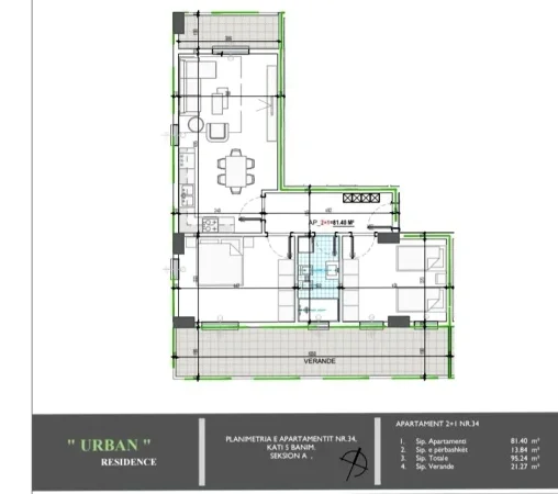 Tirane, shitet apartament 2+1+Ballkon , 95 m² 90.478 € (Unaza e Madhe Paskuqan)