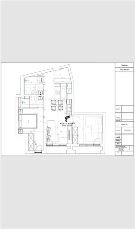 Tirane, shitet apartament 2+1 Kati 7, 97 m² 240.000 € (PAZARI I RI)