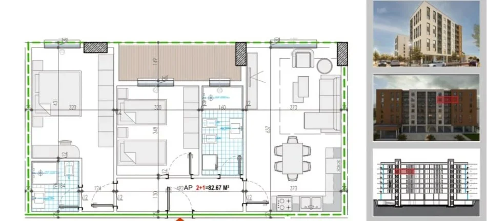 Shitet apartament 2+1, PAGESE ME KESTE -750 EURO/M2 (KAMEZ, RRUGA BERISHA)