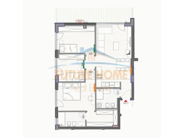 Tirane, shitet apartament 3+1+Ballkon Kati 1, 115 m² 349.000 € (LIQENI I THATE)