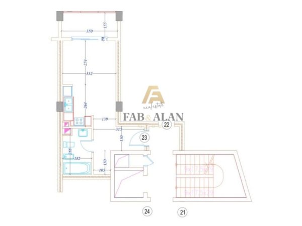 Tirane, shitet garsonier Kati 6, 45 m² 56.000 € (Fratari, Astir)