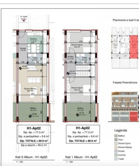 Gjiri Lalezit | Hamallaj, shitet apartament duplex Dublex , 174 m² 365.000 € (Llaman)