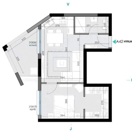 Tirane, shitet apartament 1+1+BLK Kati 4, 66 m² 79.000 Euro (Ish Fusha e Aviacionit)
