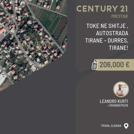 Tirane, shes toke 3.900 m² 206.000 Euro (Autostrade Tirane-Durres)