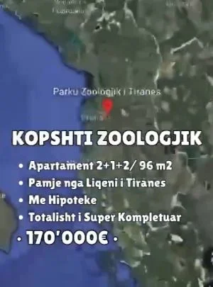 Tirane, shitet apartament 2+1 , 96 m² 170.000 € (Kopshti Zoologjik)