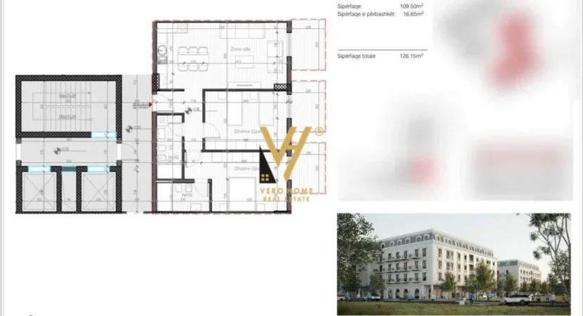 Tirane, shitet apartament 2+1+Ballkon Kati 3, 125 m² 202.000 € (SAUK)