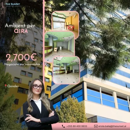 Tirane, jepet me qera ambjent biznesi Kati 0, 215 m² 2.700 € (Qender)