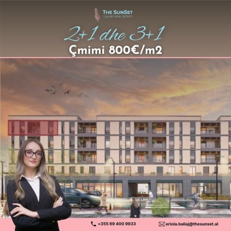 Tirane, shitet apartament 2+1+Ballkon Kati 3, 100 m² (Kamez)