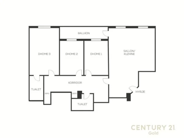 Tirane, shitet apartament 3+1+Ballkon Kati 7, 144 m² 355.000 € (RRUGA E BARRIKADAVE)