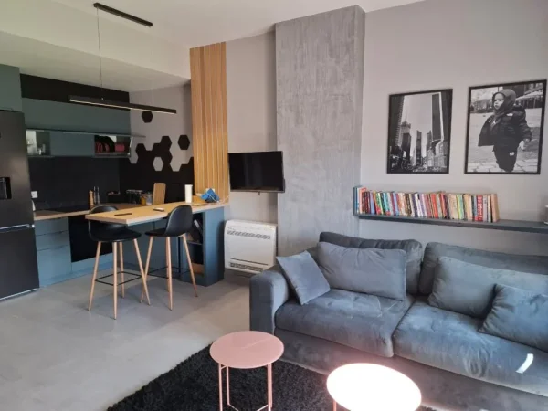 Tirane, jepet me qera apartament 1+1+Ballkon Kati 9, 60 m² 750 € (rruga e kosovareve)