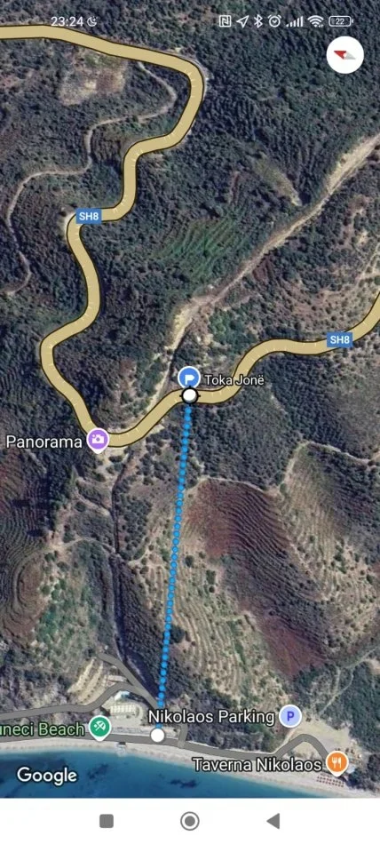 Himare, shes toke ne bregdet , 12.000 m² (Rruga nacionale Piqeras - Lukove)