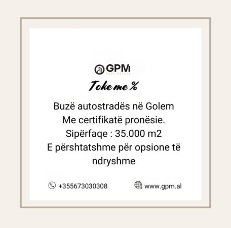 Golem, jepet  toke me perqindje  , 35.000 m² (Golem)