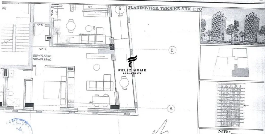 Vlore, shitet apartament 2+1+Ballkon Kati 6, 89 m² 162.000 € (VLORE)