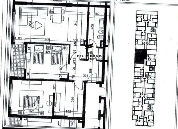 Tirane, shitet apartament 2+1+Ballkon Kati 6, 108 m² 87.000 € (KAMEZ)