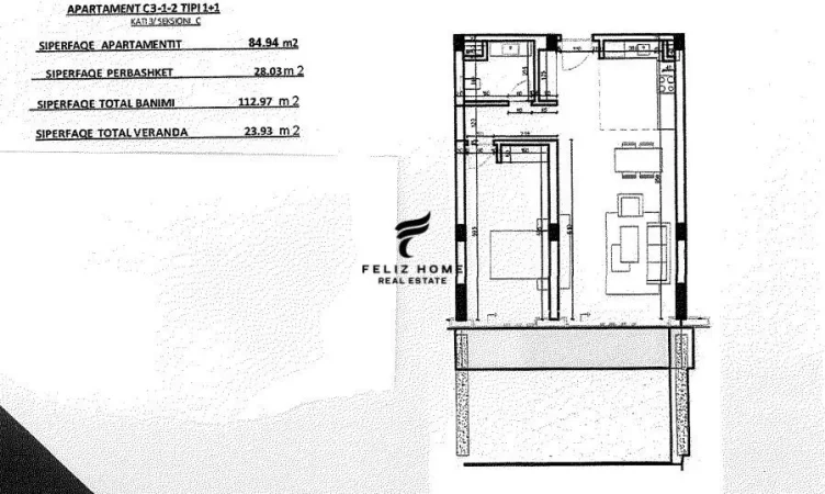 Vlore, shitet apartament 1+1+Ballkon Kati 3, 112 m² 461.000 € (GREAN COAST)