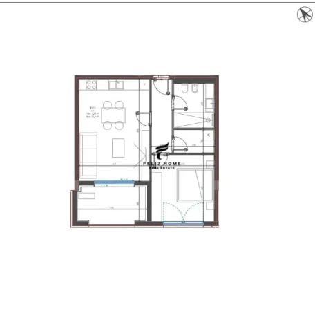 Vlore, shitet apartament 1+1 Kati 1, 86 m² 241.000 € (DHERMI)