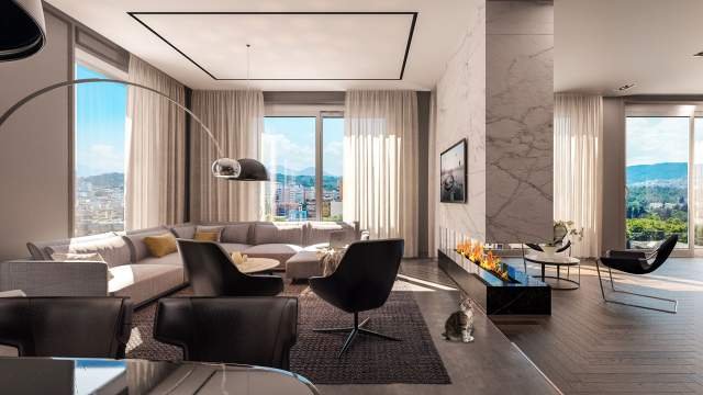 Shes apartament 2+1+BLK Kati 21, 166 m² 3.350 Euro/m² (etc, bulevardi bajram curri, DOWNTOWN ONE)