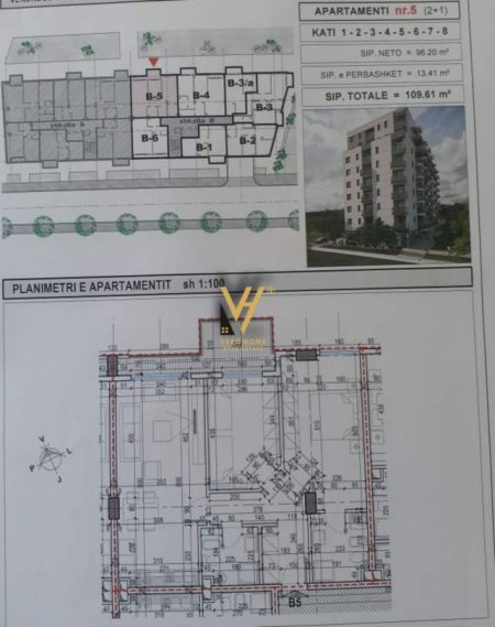 Tirane, shitet apartament 2+1+A+BLK Kati 2, 109 m² 141.000 Euro