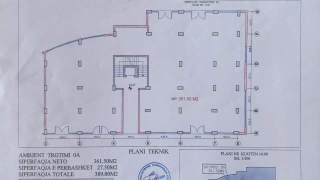 Tirane, jepet me qera Kati 0, 360 m² 3.000 Euro (Mihal Grameno)