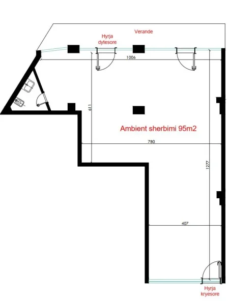 Tirane, shitet ambjent biznesi Kati 0, 95 m² 260.000 € (Don Bosko)