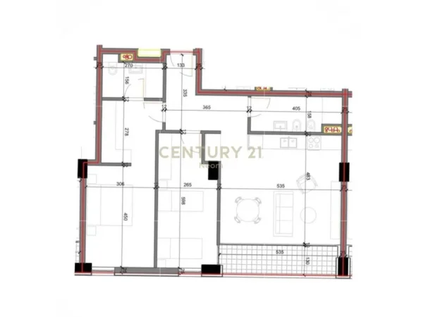 Tirane, shitet apartament 2+1 Kati 2, 112 m² 121.000 € (shkoze)